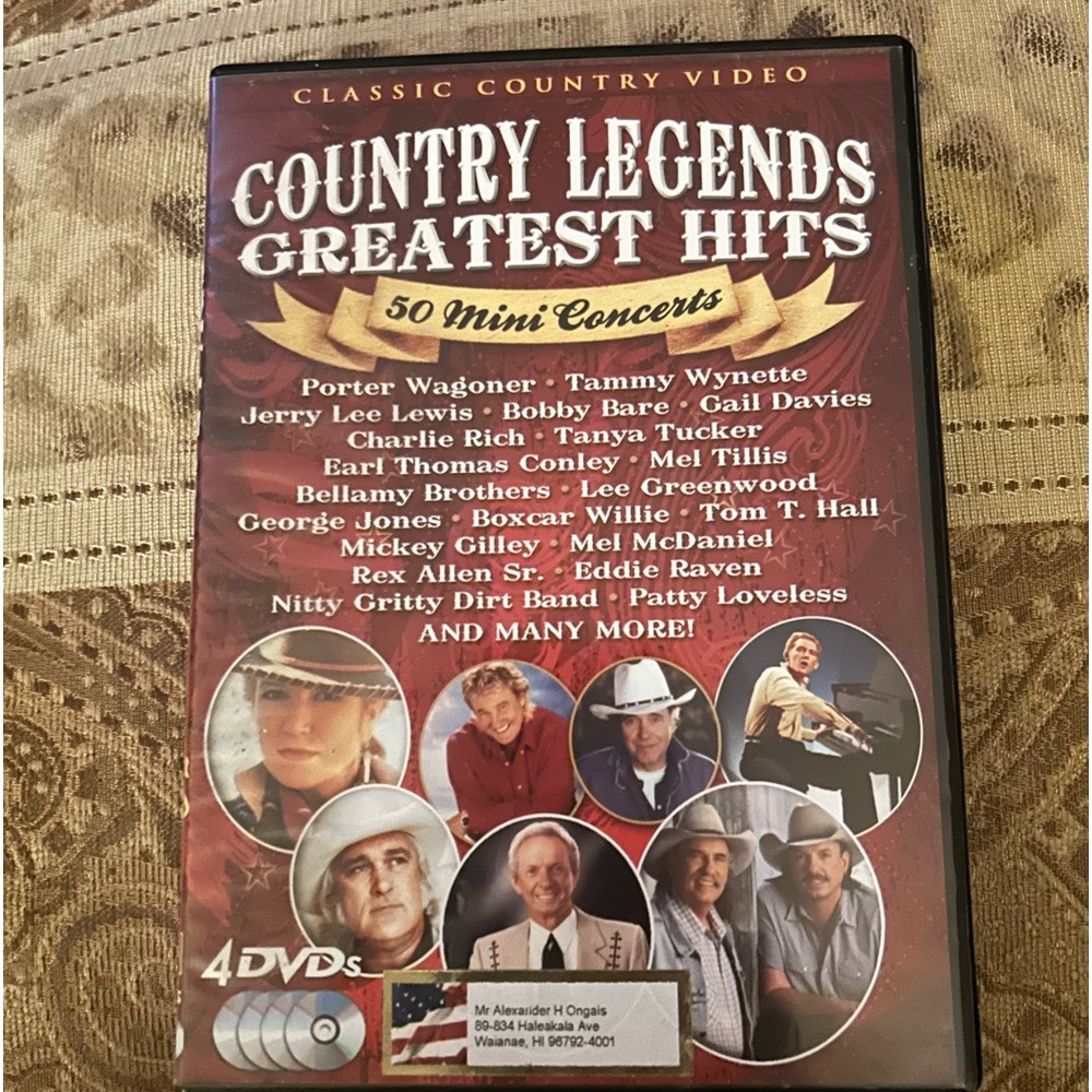 Country Legends Greatest Hits dvd